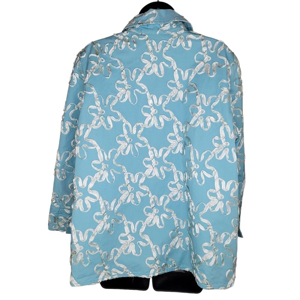 George Simonton Button Front Soutache Jacket Size… - image 2